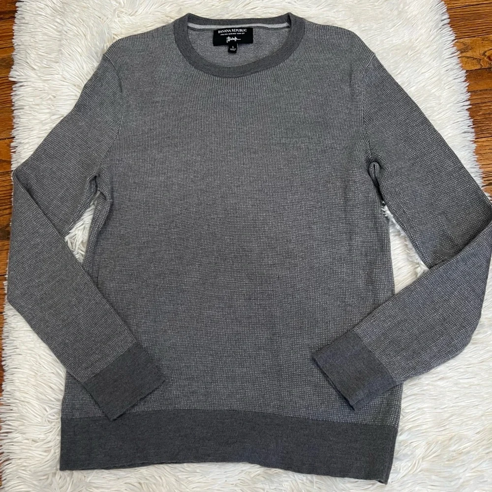 Banana Republic men Merino‎ Baruffa Wool sweater sizer L